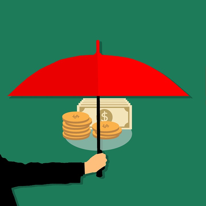 Money umbrella - safe cash